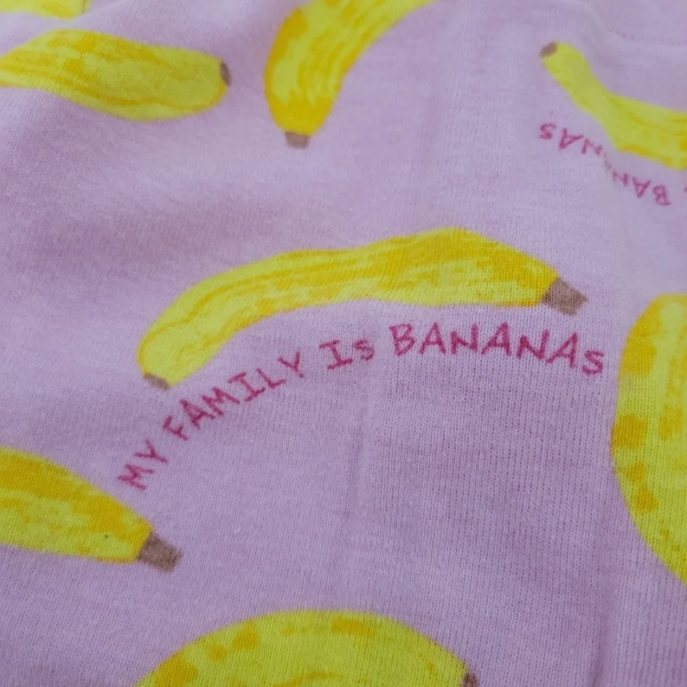 Carter's Children' Place Toddler Girl Zippered Pajamas‎ Size 3T Floral Bananas